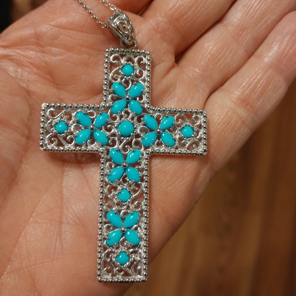 NWOT GENIUNE SLEEPING BEAUTY CROSS - Picture 3 of 4